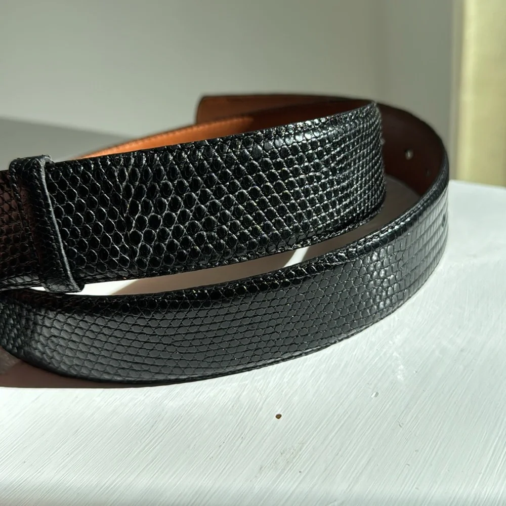 VTG Torino USA Calcutta Lizard Leather Belt